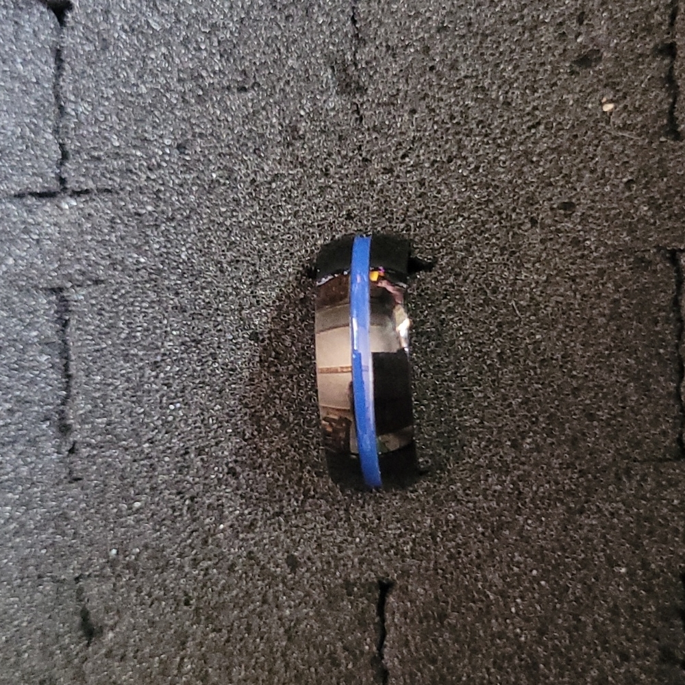 Jewelry Ring Black and Blue